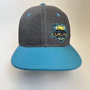 Southern California Curling Center Baseball Hat Snapback Cap Gray Blue One Size